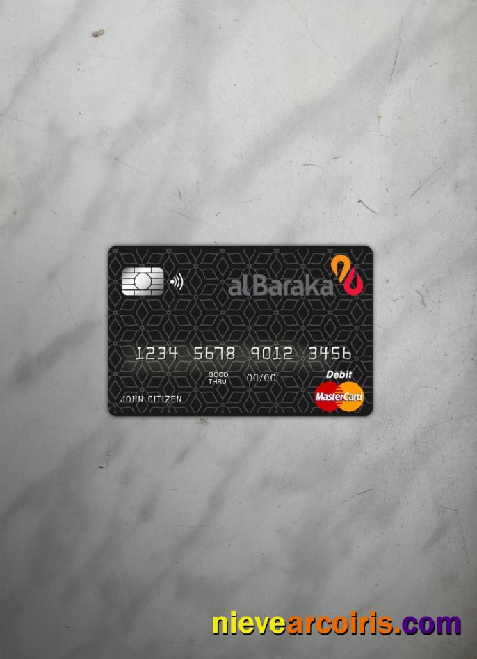 Bahrain Al Baraka bank master card photolook